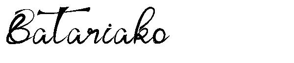 Batariako字体