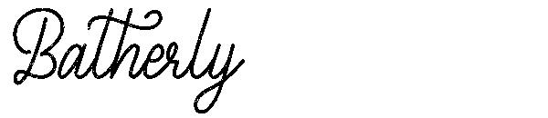 Batherly字体