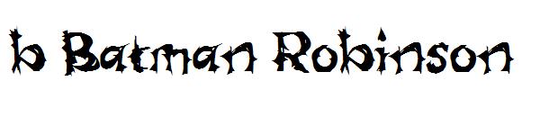 b Batman Robinson字体