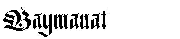 Baymanat字体