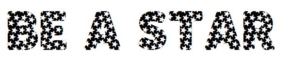 BE A STAR字体