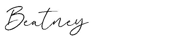 Beatney字体