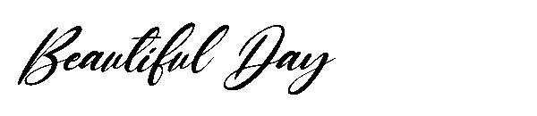 Beautiful Day字体