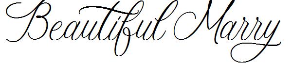 Beautiful Marry字体