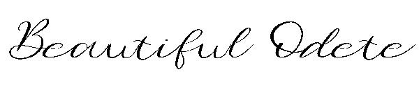 Beautiful Odete字体