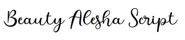 Beauty Alesha Script字体