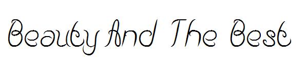 Beauty And The Best字体