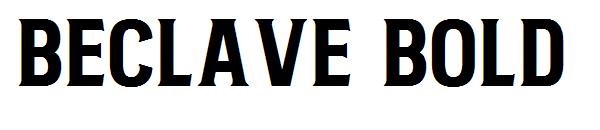 Beclave Bold字体
