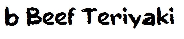 b Beef Teriyaki字体