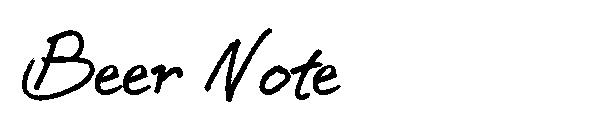 BEER NOTE 字体