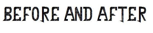 Before and after字体