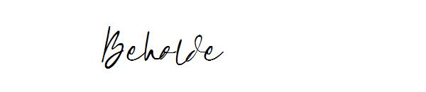 Beholde字体