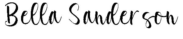 Bella Sanderson字体