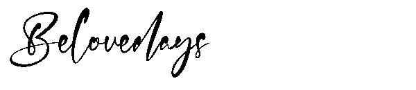 Belovedays字体