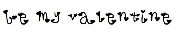 be my valentine字体