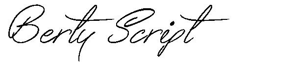 Berty Script字体