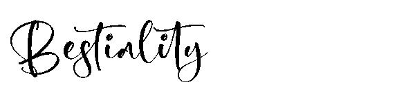 Bestiality字体