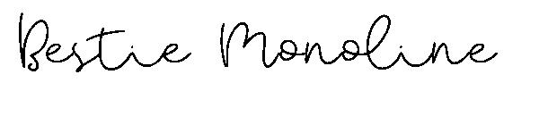 Bestie Monoline字体