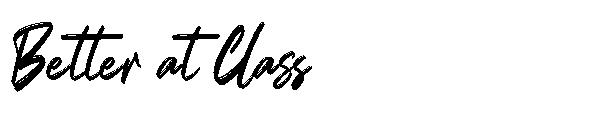 Better at Class字体