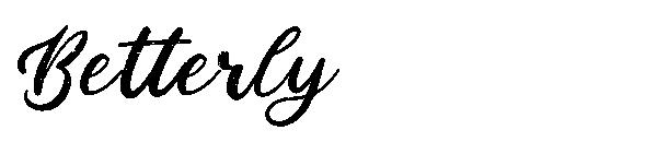 Betterly字体