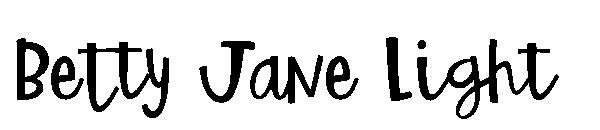 Betty Jane Light字体