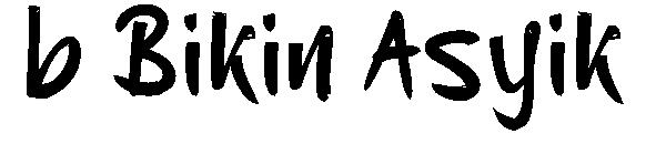 b Bikin Asyik字体