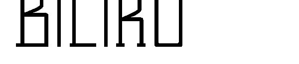 Biliru字体