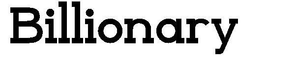 Billionary字体