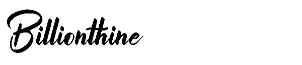 Billionthine字体