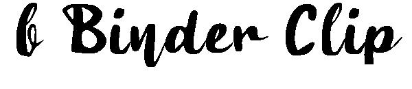 b Binder Clip字体