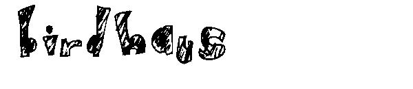 birdhaus字体