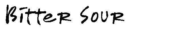 Bitter Sour字体