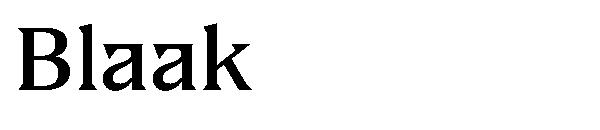 Blaak字体