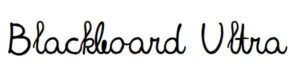 Blackboard Ultra字体