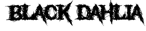 Black Dahlia字体