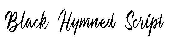 Black Hymned Script字体
