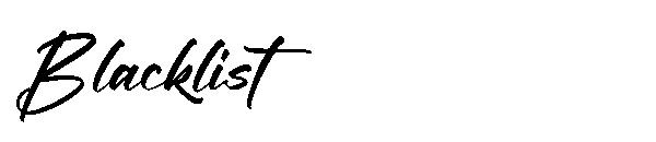 Blacklist字体