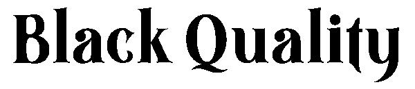Black Quality字体
