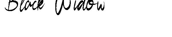 Black Widow字体