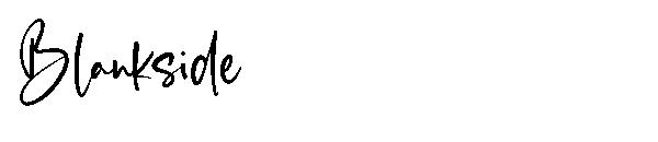 Blankside字体