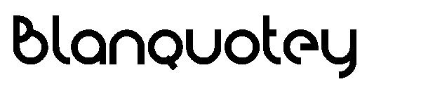 Blanquotey字体