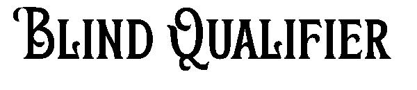Blind Qualifier字体