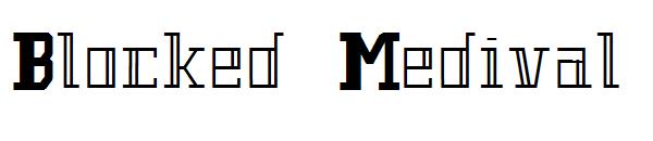 Blocked Medival字体