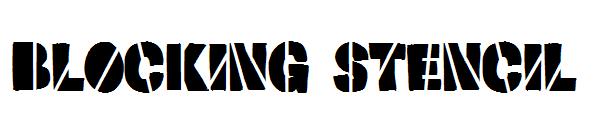 Blocking Stencil字体