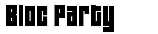 Bloc Party字体