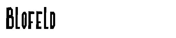 Blofeld字体