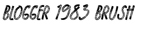 BLOGGER 1983 BRUSH字体