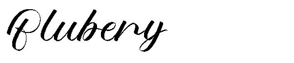 Blubery字体