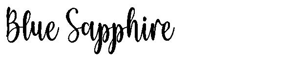 Blue Sapphire字体