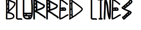 Blurred Lines字体